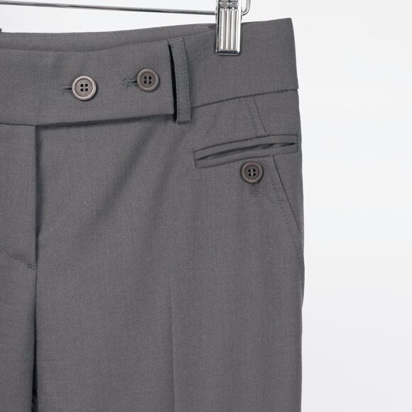 Brunello Cucinelli Grey Wool Double-Button-Fly Trousers - Picture 4 of 12